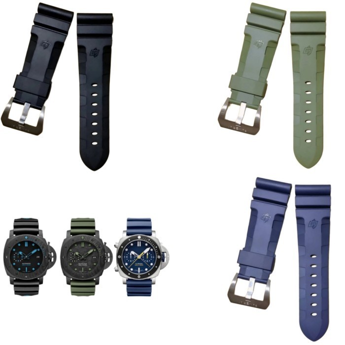 (new arrivals) Tali Jam Tangan 26 MM Strap Rubber Panerai Luminor Radiomir 8042.26