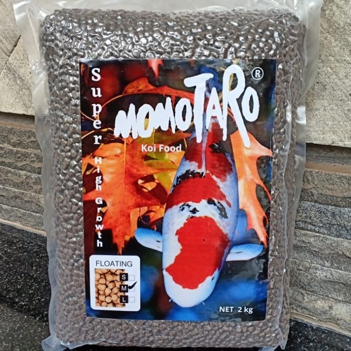 MOMOTARO KOI FOOD SUPER HIGH GROWTH 2 KG MAKANAN IKAN KOI IMPOR