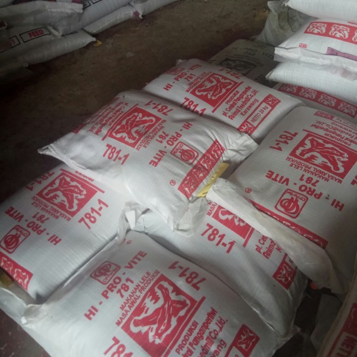 PELET 781-1 HI-PRO-VITE PAKAN IKAN BENIH BIBIT LELE GURAME NILA 20KG