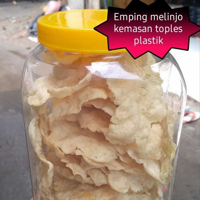 

TERLENGKAP Emping melinjo matang original super kriuk ( kemasan toples 3000 ml )