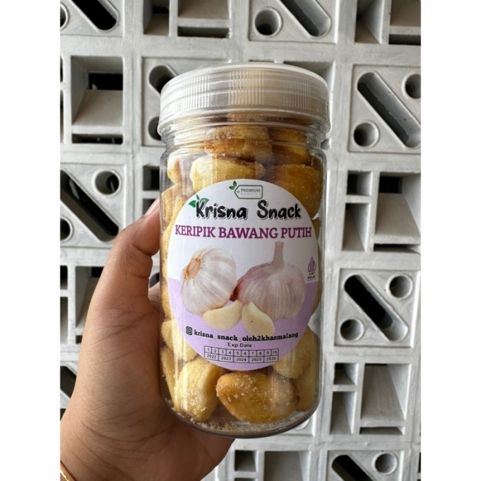 

PROMO SPECIAL Keripik Bawang Putih Utuh Snack Diet Non Minyak Aman / Snack Viral