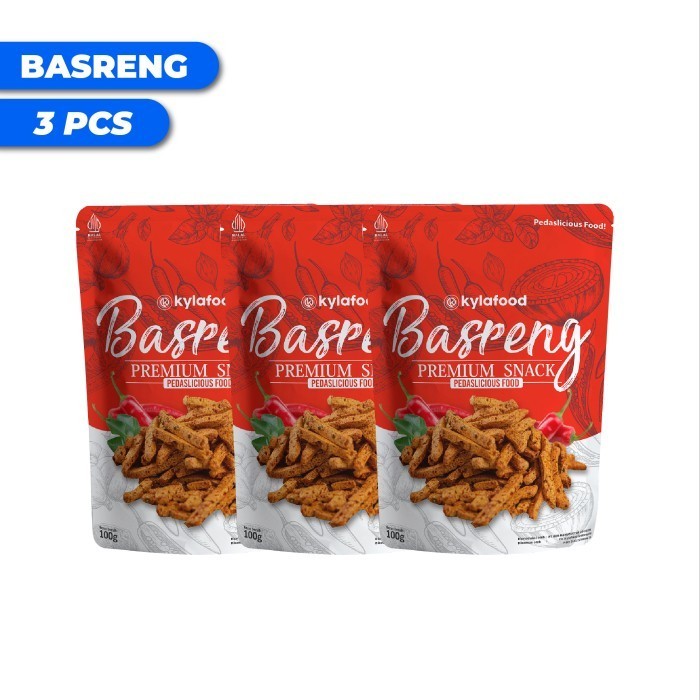 

TERBATAS Kylafood Basreng pedas kemasan isi 3 pcs