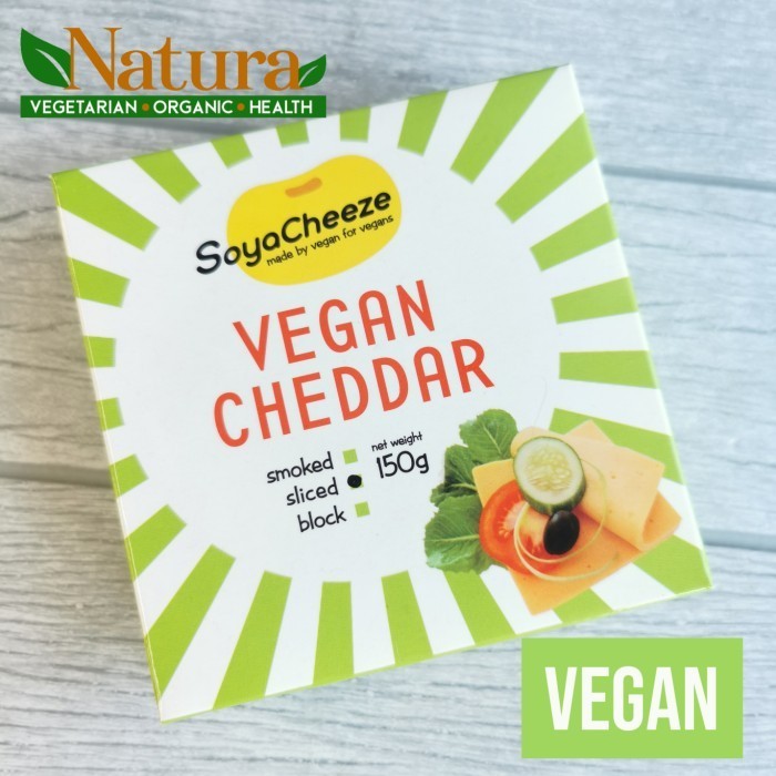 

PROMO SPECIAL Soya Cheeze Vegan Cheddar 150gr Keju Kedelai Vegan Vegetarian Beku