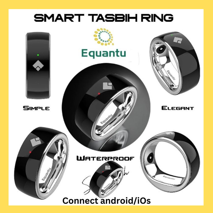 Flash Sale Tasbih Digital Cincin Zikr Ring Equantu Tombol Usap Model Terbaru 2023 - 11 SALE