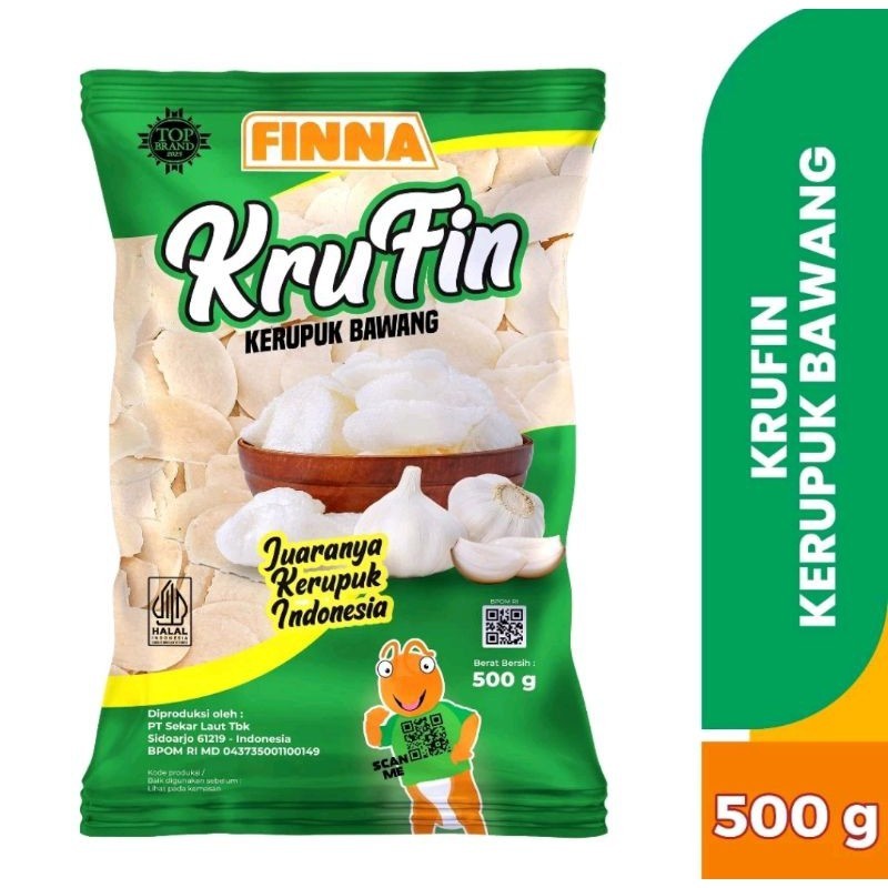 

Kerupuk Udang Bawang Krufin 500gr