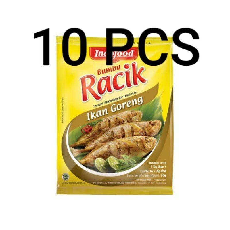 

Racik ikan goreng gantung 20 gr x 10 sachet Per Renceng