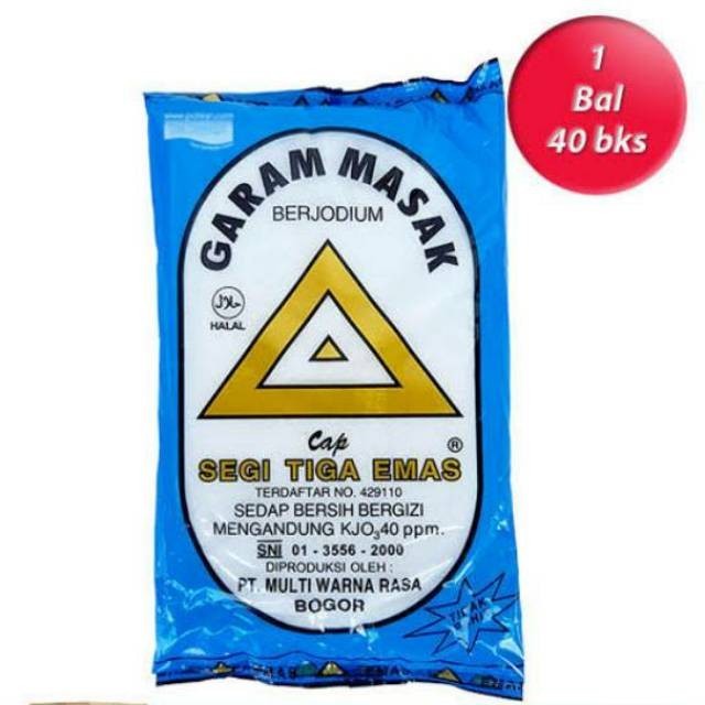 

Garam ukuran kecil per ball isi 40pcs via gojek