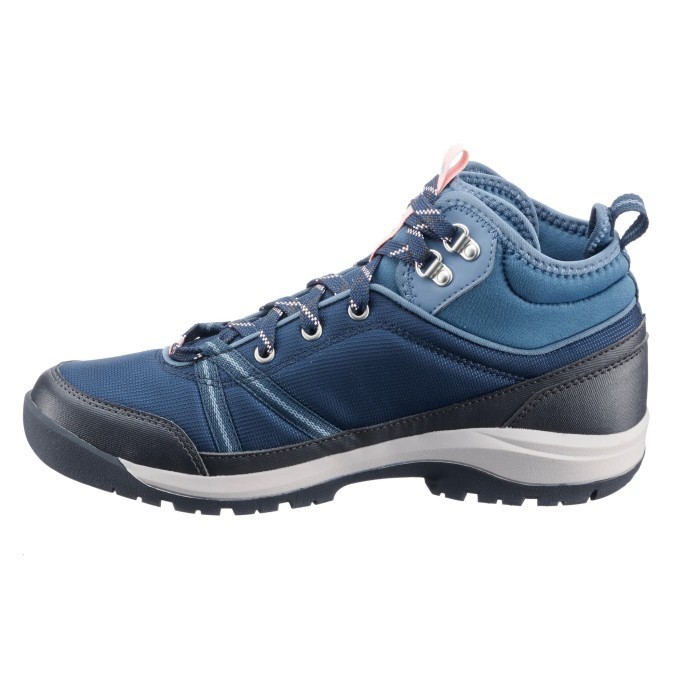 Decathlon Quechua Sepatu Gunung Wanita Nh500 Mid - Blue