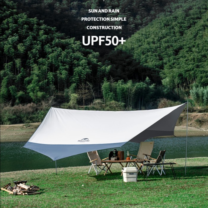 Flysheet Hexagonal Naturehike Nh16T012-S Upf50+ With 2 Poles Kanopi