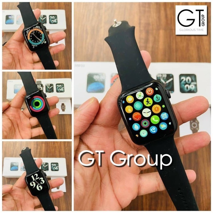 Wallpaper Smartwatch Iwo Hw22 Full Screen 1,75 Hw16 Series 6 Jam Kotak