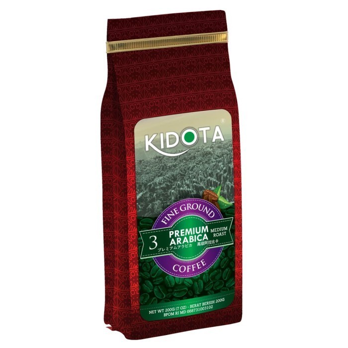 

Kopi Kidota Premium Arabica 200 Gram Fine Ground (Kopi Bubuk Halus)