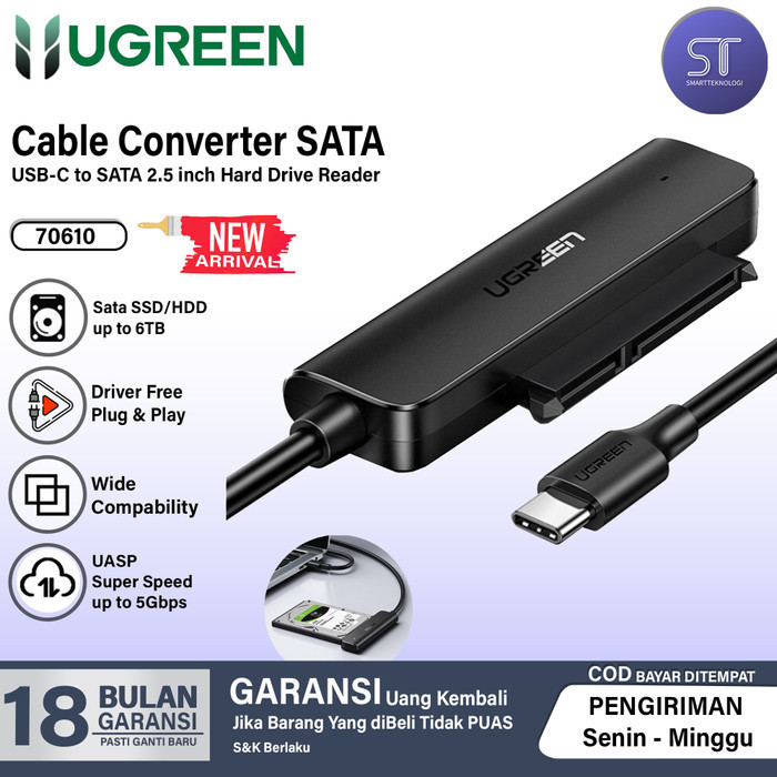 U Kabel USB 3.0 to Sata 2.5" HDD er USB C to Sata 2.5" SSD