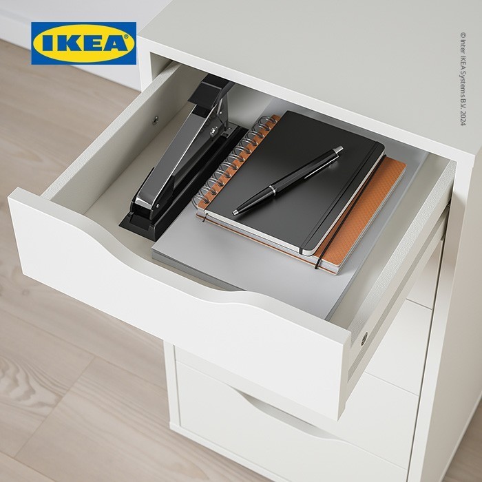 Ikea Alex Unit Laci Putih Minimalis 36X70 Cm
