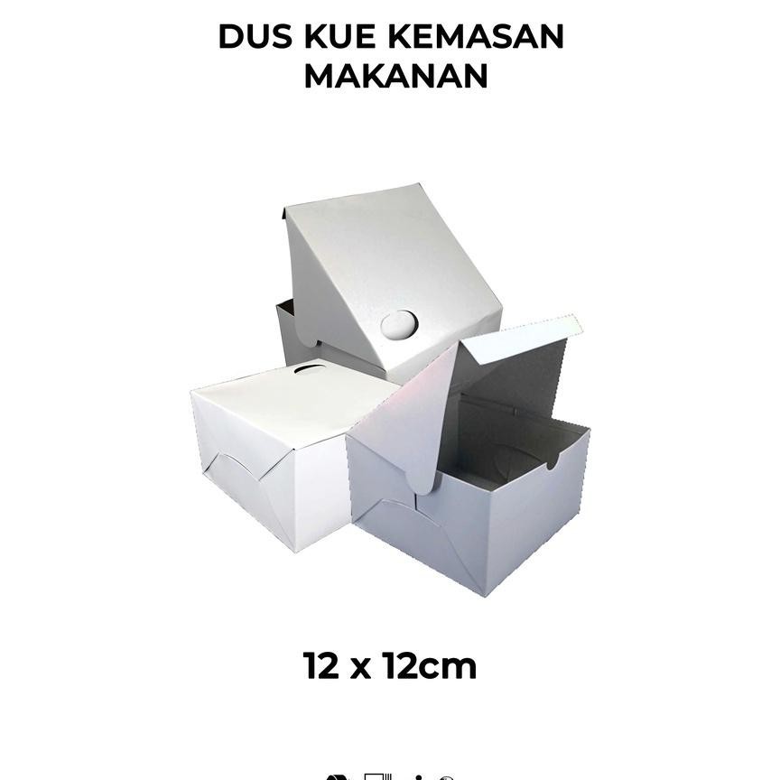 

Kotak Kue - Sna Box - Dus Kemasan Makanan - Uk 12X12 - Polos - Isi 100 Pcs