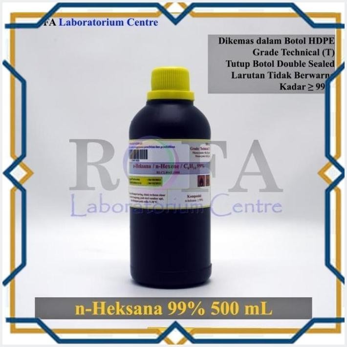 [ROF] N-HEXANE / N-HEKSANA / NORMAL HEKSANA / C6H14 TEKNIS 500 ML