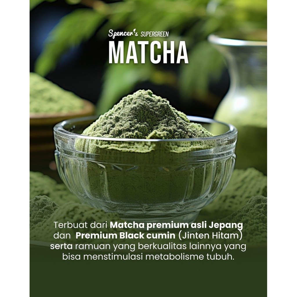 

[Promo Gratis 1 Hadiah] Matcha Spencer's Mealblend 1 Pouch Multigrain Meal Replacement Official Store BPOM Halal