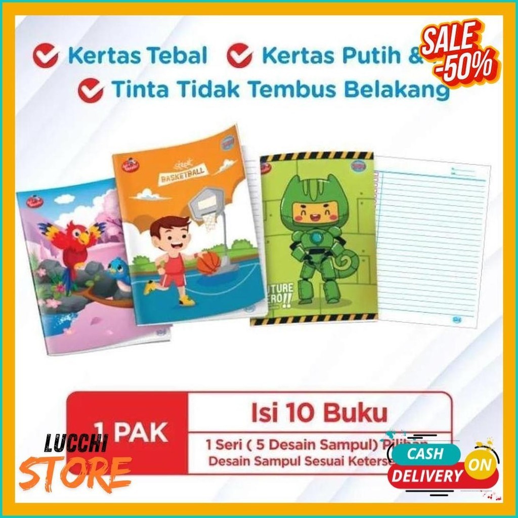 

Sidu Buku Tulis 38 Lembar 1 Pak (Lagi Viral)