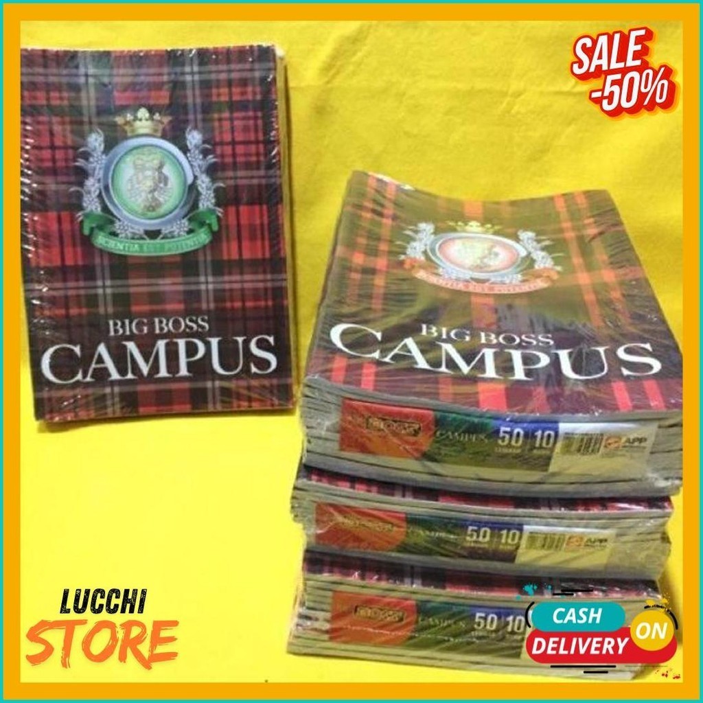 

Buku Tulis Boxy Bmb / Bigboss Campus 50 Lembar (10 Buku) (Order Sebelum Ketinggalan)