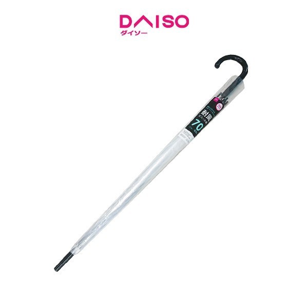 Daiso Wind Resistant Vinyl Umbrella -2.30Ft - 70 Cm Jump Glass Fiber-