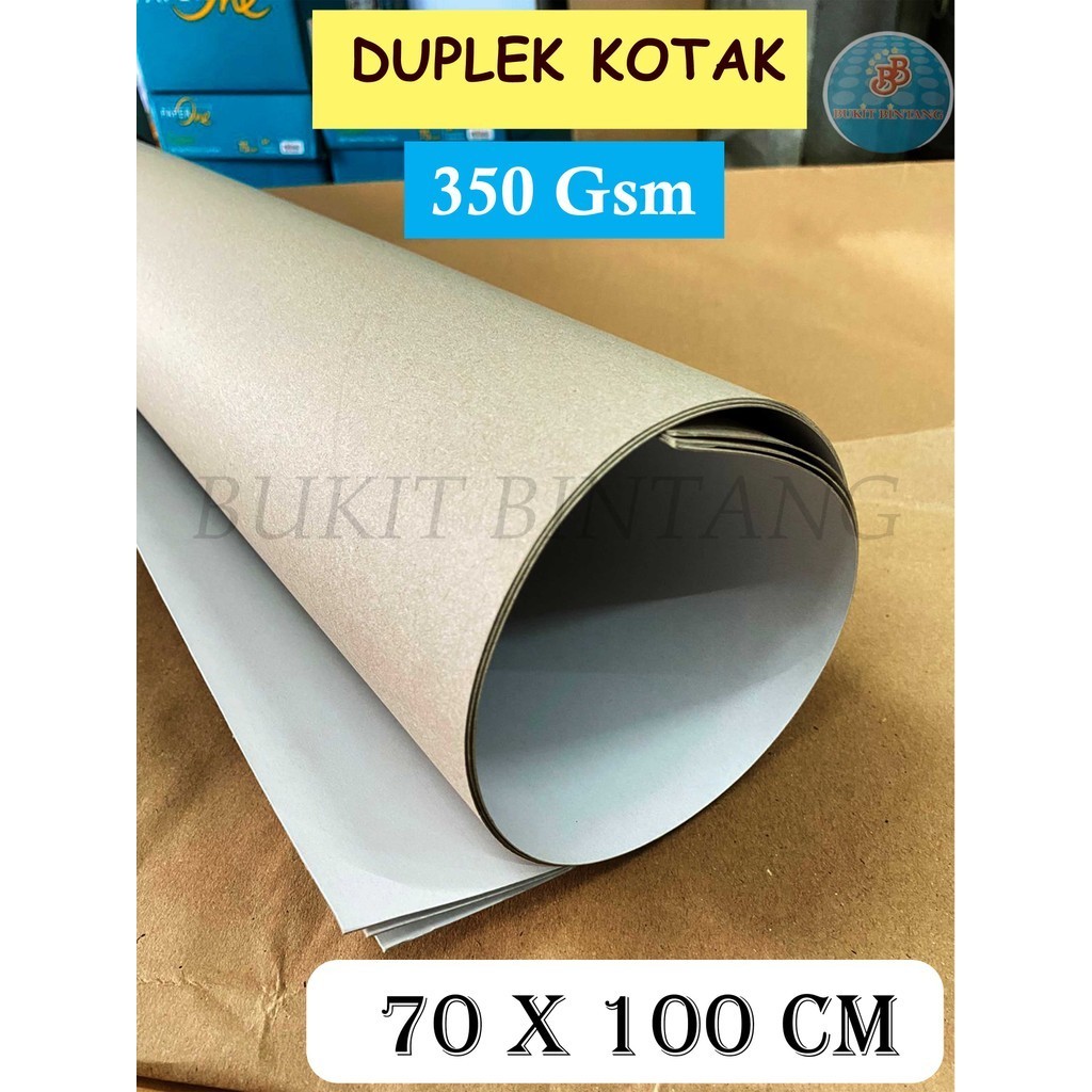 

Duplek Coated / Duplek Kotak 350 Gsm Ukuran Plano 70 x 100 Cm