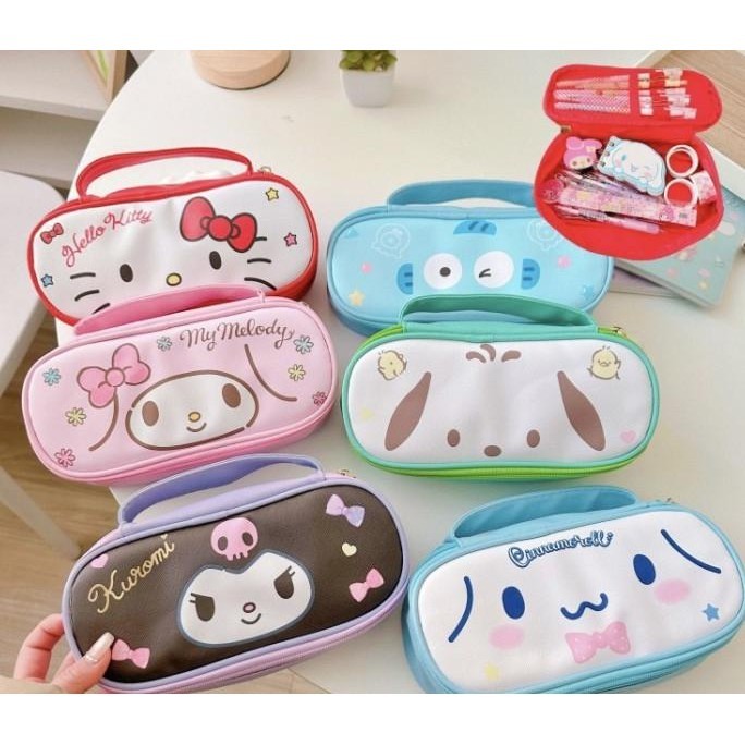 

Kotak Pensil Anak Kain Reselting Muat Banyak Karakter Kuromi Hangyodon