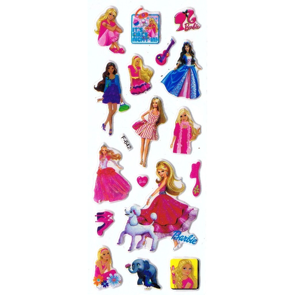 

SK474 Sticker Stiker Penghargaan Motivasi Anak Foam Emboss Barbie