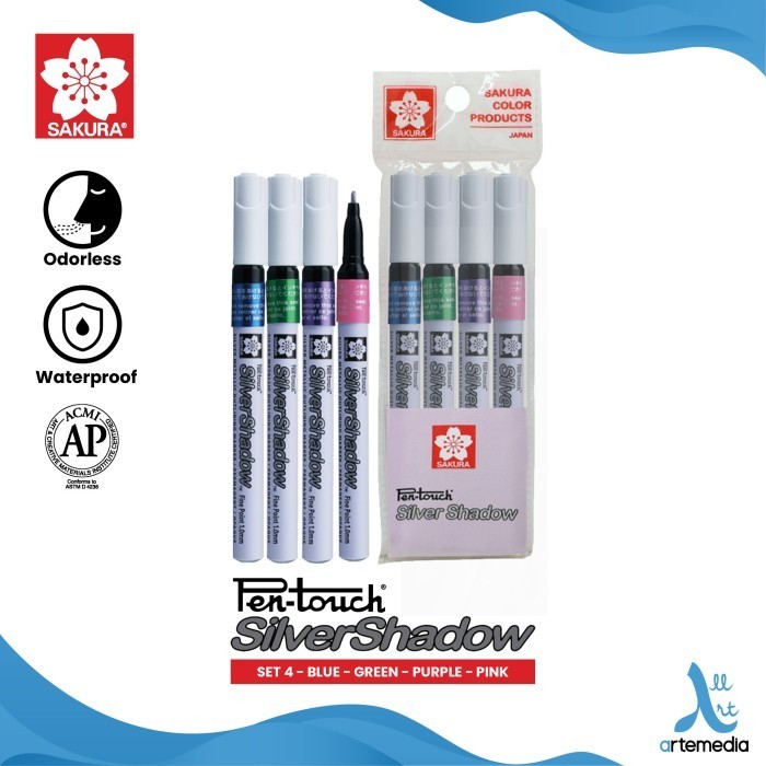 

Sarila Spidol Permanen Sakura Pen Touch Silver Shadow Paint Marker Pigment