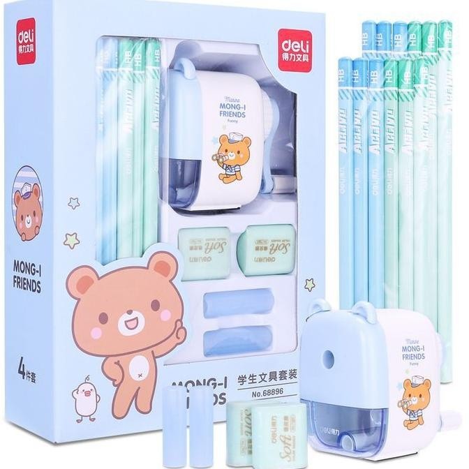 

Gha-68 Study Set / Stationery Set Deli 4 In 1 - 68896 Sale