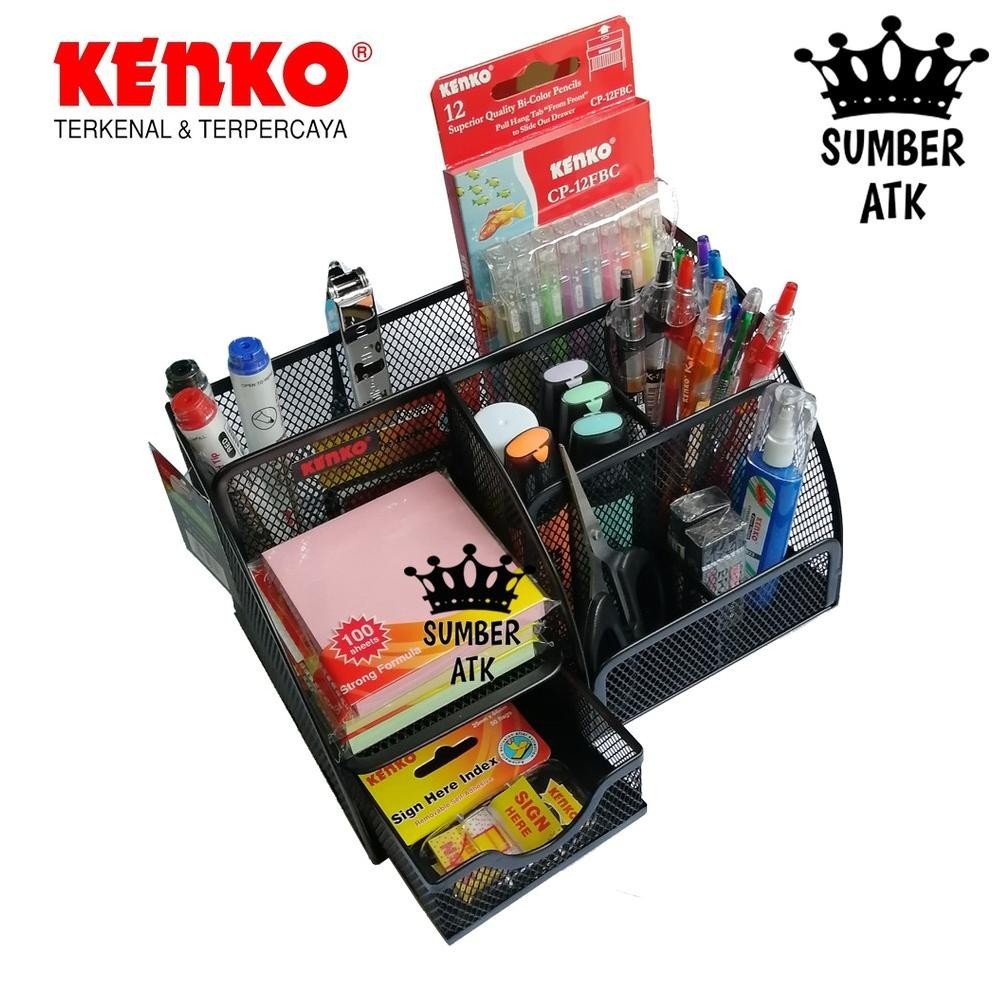 

Ad-3 Desk Set Mds-204 Mesh Wire ( Tempat Alat Tulis Jaring ) Viral