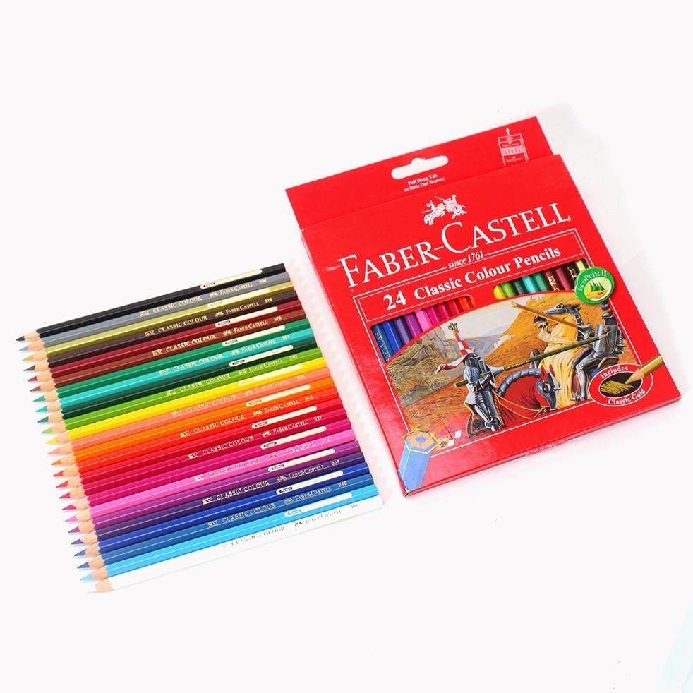 

Hj-77 Faber Castell - Pencil Color Classic 24 Warna - Set Sale