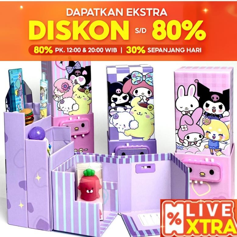

Diskon Bos Kotak Pensil Karton Berdiri Tingkat Pin/Cermin/Pencil Box/Wadah Hig Quality
