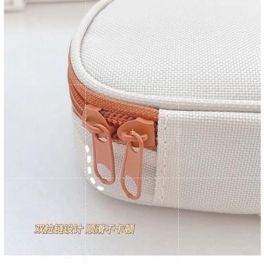 

Big Sale Tempat Kotak Pensil Bahan Kanvas Cream Bear Rabbit Lucu 8.8