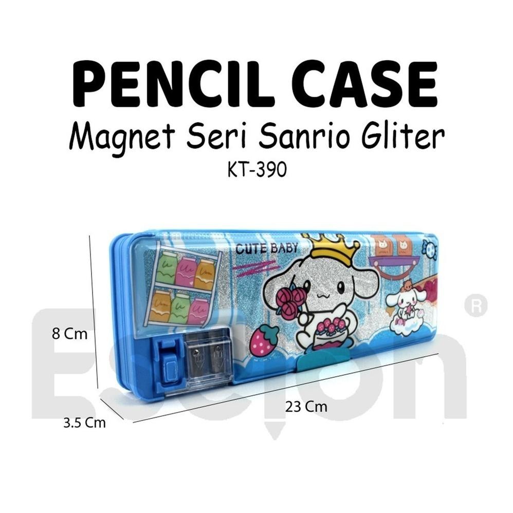 

Super Murah Kotak Pensil Magnet + Serutan /Tempat Pensil Karakter Sanrio Murah