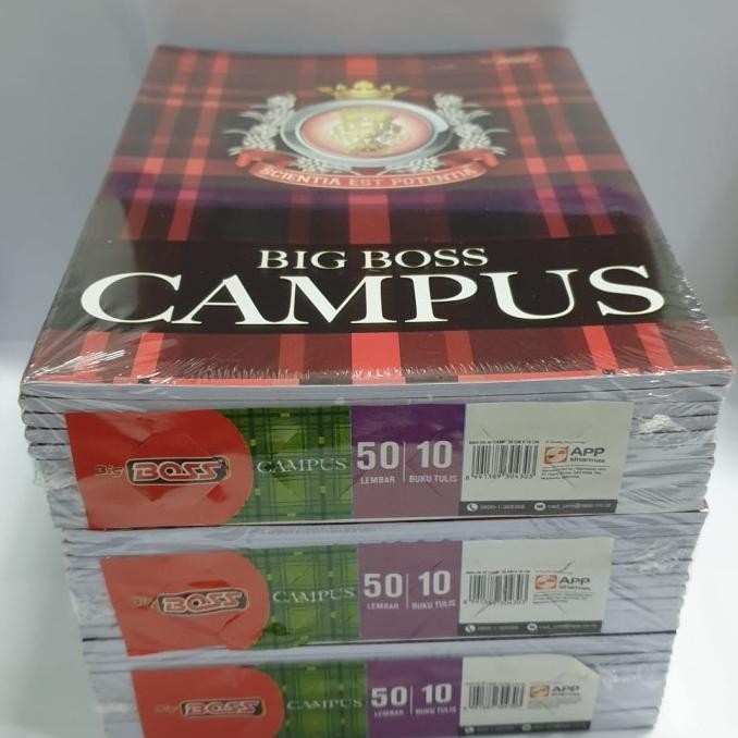 

Buku Tulis Big Boss Campus Isi 50 Lembar. 10bk Sinar Mas TAC