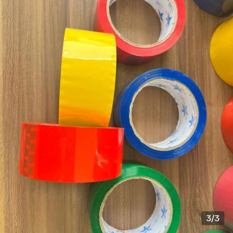 

Lakban Warna Warni 45 x 90 y OPP Color Tape 1 Slop isi 6 pcs