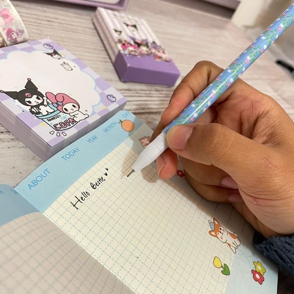 

Wes-24 Paket Jurnal 7 In 1 Kuromi Sanrio Favorit Lengkap Super Cute Termurah Paket Perlengkapan Alat Tulis Anak Model Imut Lucu Kualitas Terbaik Stationary Fancy Ready Grosir Dan Cod Promo