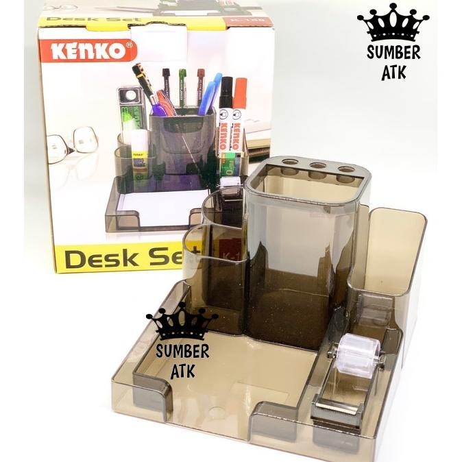 

Vd08 Kenko Desk Set K-158 / Tempat Alat Tulis / Desk Set Organizer Besar - 1 Pcs BisaCod