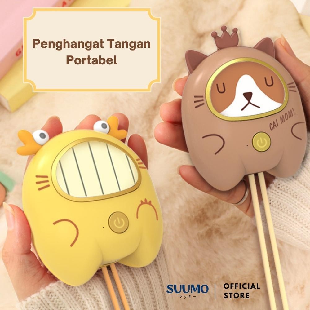 Suumo Penghangat Tangan Portabel Pereda Nyeri Perut Mini Lucu