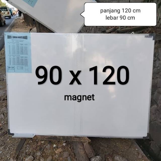 

Papan tulis 90 x 120 cm Whiteboard 120 x 90 cm