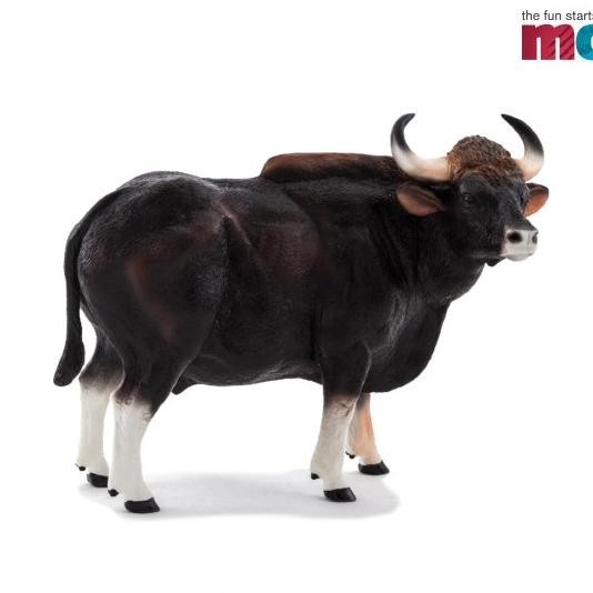 Gaur Bull Animal Figure / Niatur Seladang / Bison India By Mojo