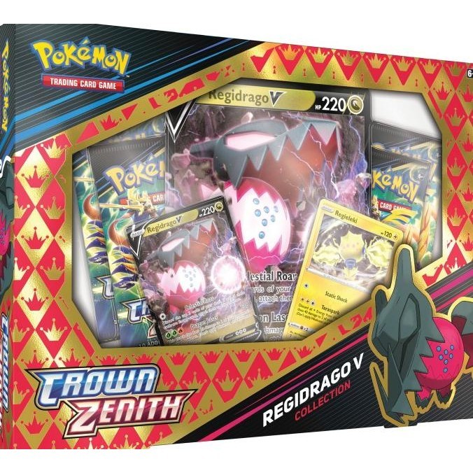 KARTU POKEMON TCG CROWN ZENITH REGIELEKI REGIDRAGO V COLLECTION BOX HIGH QUALITY