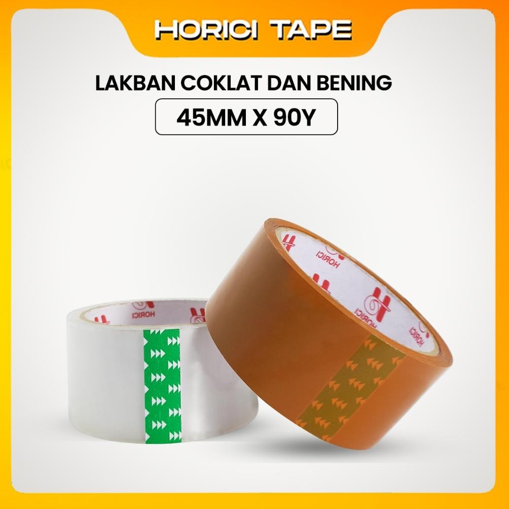 

VE29 1 DUS ISI 72 PCS HORICI TAPE ASLI MURAH SUPER CLEAR 45MM X 90Y LAKBAN BENING DAN COKLAT Terlaris