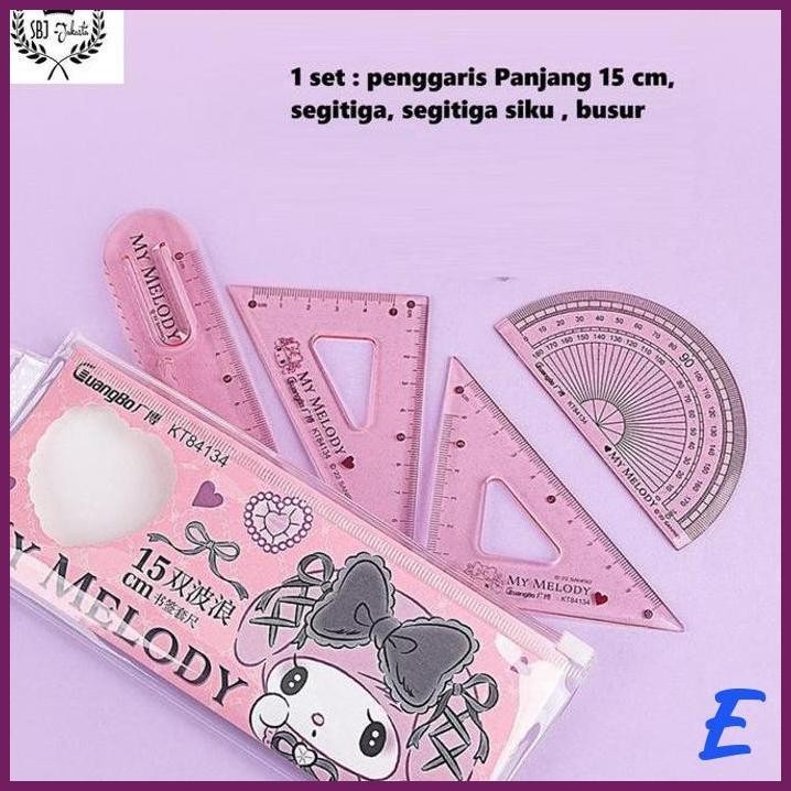 

| SJ | PENGGARIS SET MODEL SANRIO KUROMI MY MELODY POCHACCO ORIGINAL