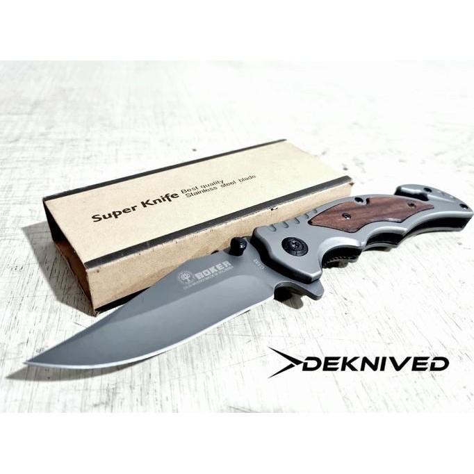 Pisau Lipat Survival Outdoor Boker Made In Solingen German -Deknived-