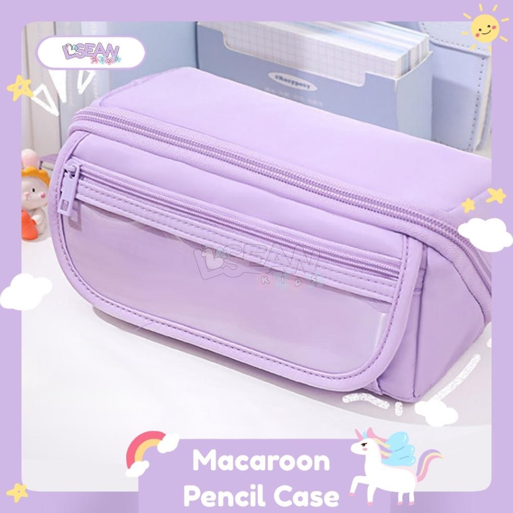

fb-4 PENCIL CASE ORGANIZER POLOS TAS PENSIL RISLETING LAPIS AESTHETIC KOREA WARNA PASTEL MACAROON KAPASITAS BESAR Terlaris