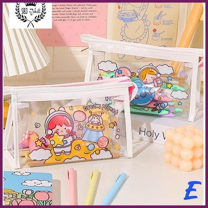 

| SJ | TEMPAT PENSIL KOTAK PENSIL TAS KOSMETIK MOTIF KARIKATUR KOREA DESIGN