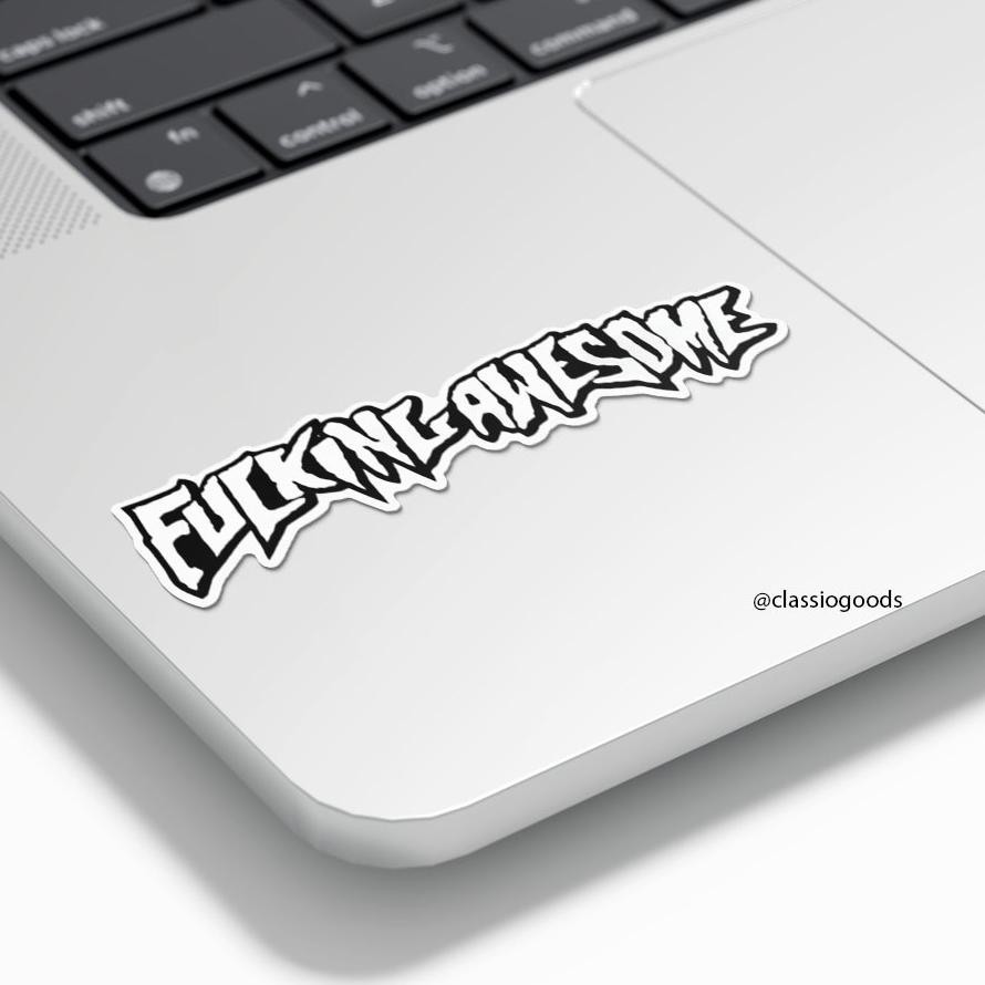 

Sticker Tempel "F*cking Awesome