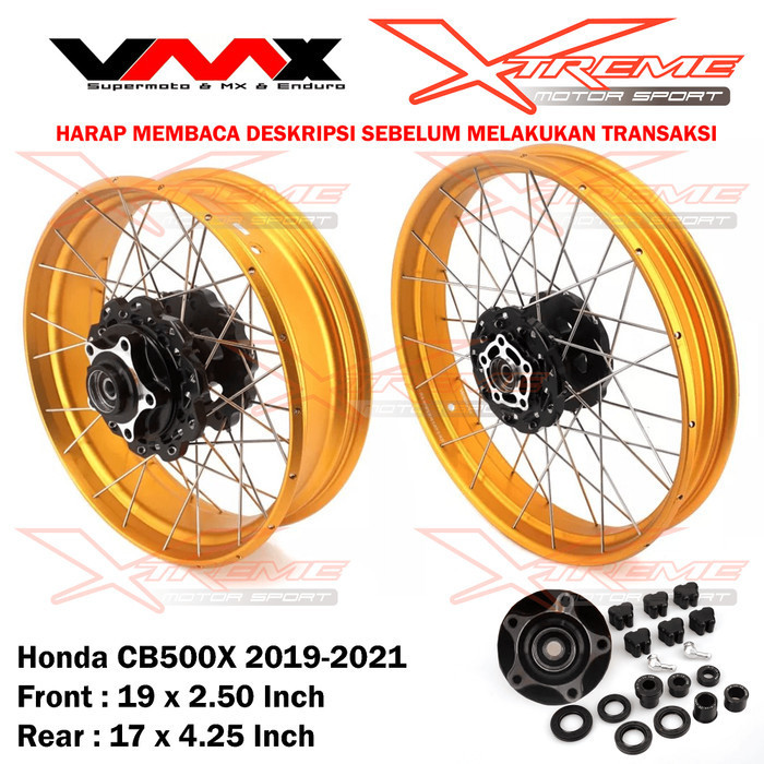 Ready Velg Jari Jari Depan Belakang KTM 390 ADV / BMW GS 1200 / Honda CB500X