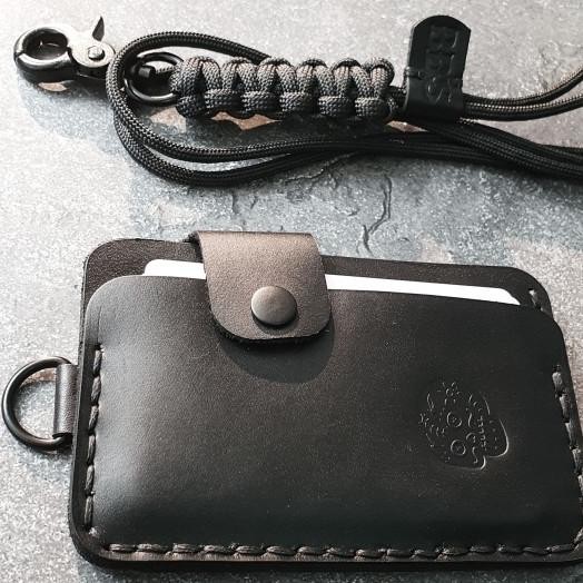 

Bds Metro Leather Wallet Lanyard Id Card Holder , Double Function