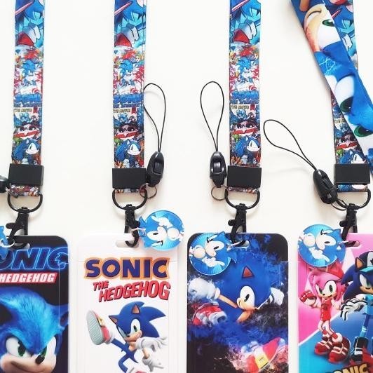 

Id Card Holder Name Tag Lanyard / Kalung Kartu Sonic The Hedgehog
